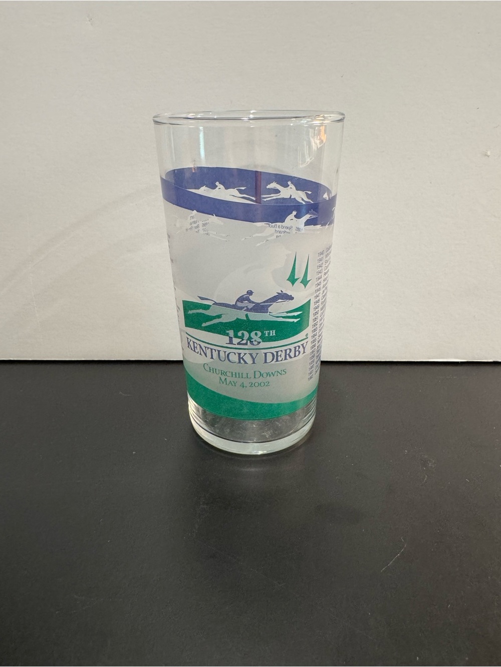 2002 Kentucky Derby 128 Mint Julep Glass